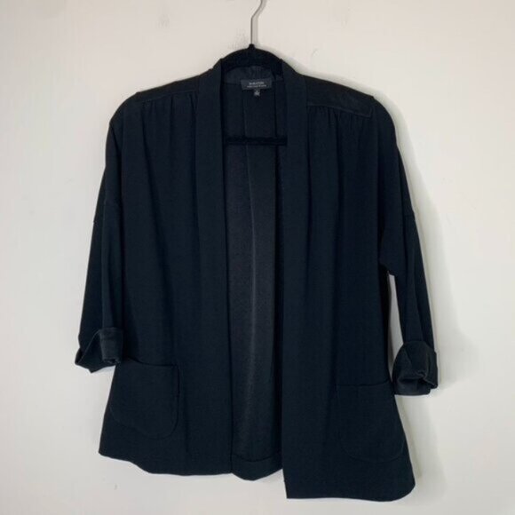 Babaton Aritzia Black Oversized Blazer Kimono Open front Unstructured Size XS - Picture 10 of 14